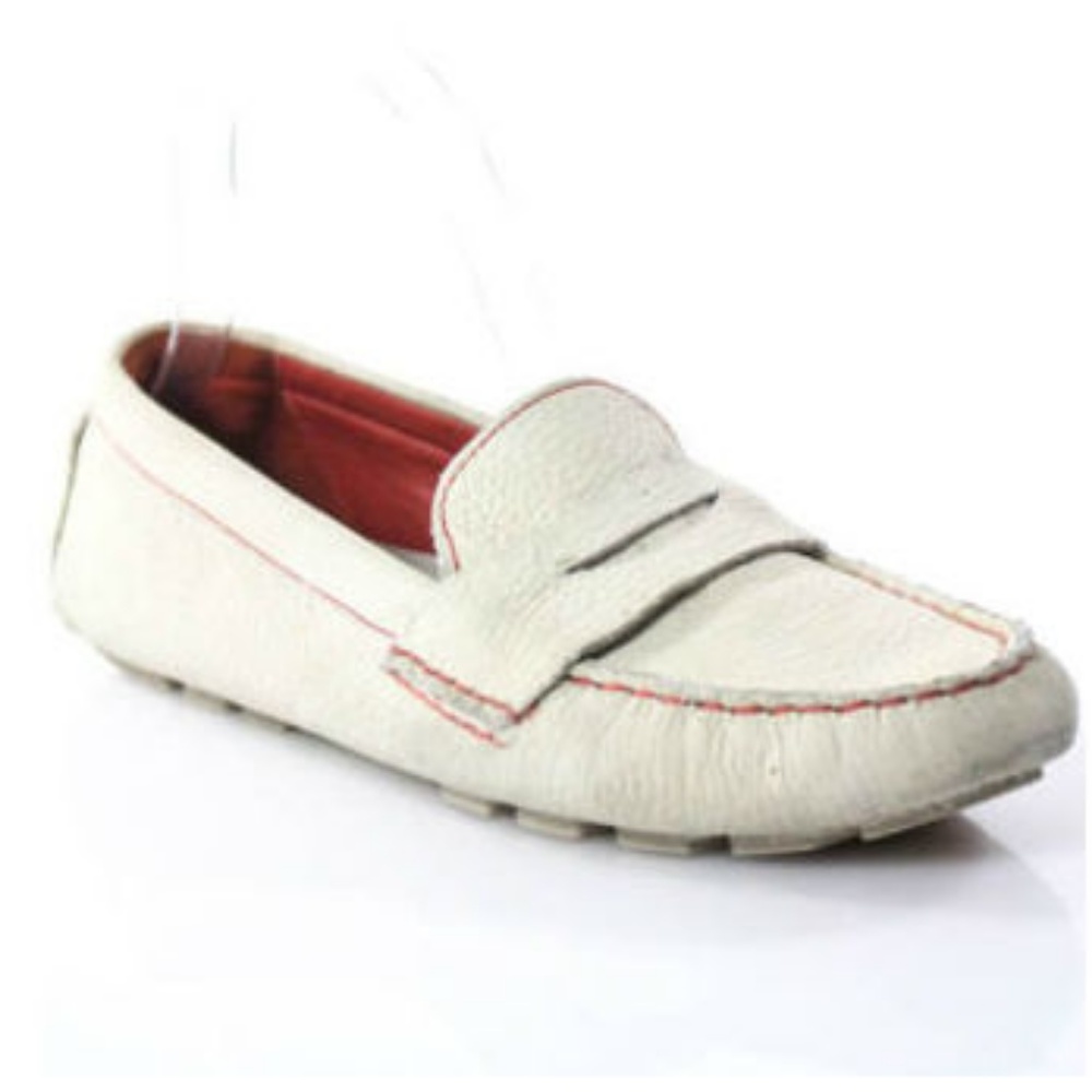 Cole Haan Air Nike White Leather Driver Loafer 7.5